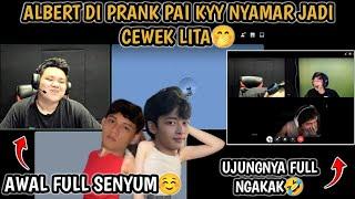 ALBERT DI PRANK PAI KYY JADI CEWEK LITA..BIKINI NGAKAK!!