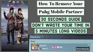 {English Subtitles} How To Remove Your Partner In Pubg Mobile || Remove Partner In Pubg