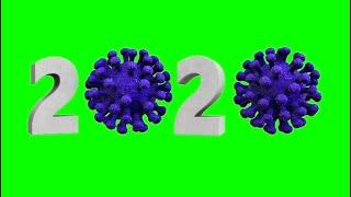 Corona Virus covid-19 Infected year 2020  Green Screen Animated , No Copyright