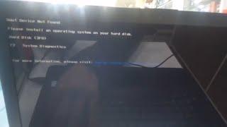 how to solve boot device not found on hp laptop