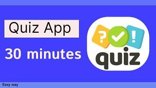 Make a Quiz App Using JavaScript Under 30 MINUTES