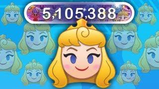 Disney Emoji Blitz - PRINCESS AURORA - skill level 5 - gameplay