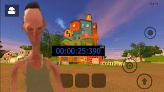 Angry Neighbor Any% [GLITCHLESS] Speedrun [WORLD RECORD] (0:25)