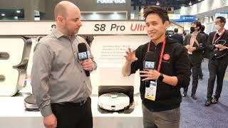 Roborock S8 Pro Ultra Robotic Vacuum and Mop - Interview - CES 2023 - Poc Network