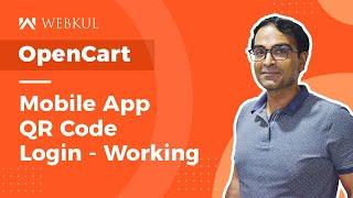 OpenCart Mobile App QR Code Login Plugin - Working