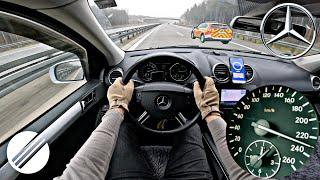 Mercedes-Benz ML 320CDI W164 TOP SPEED DRIVE ON GERMAN AUTOBAHN 