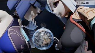 Giantess Growth Shenhe And Raiden Conquest Solar System Giantess Breast Expansion Giantess Animation