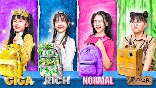 Poor Vs Rich Vs Giga Rich Vs Normal Student | Baby Doll And Friends At School | Baby Doll Show