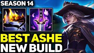 RANK 1 BEST ASHE IN THE WORLD NEW BUILD GAMEPLAY! | Season 14 League of Legends