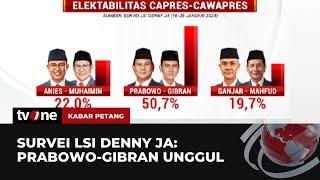 Survei Elektabilitas Prabowo-Gibran Sentuh 50,7% | Kabar Petang tvOne