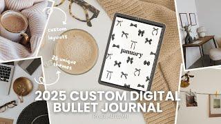 2025 DIGITAL BULLET JOURNAL THEMES | Fully Customizable Digital Planner | Best 2025 iPad Planner