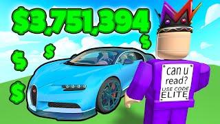 Roblox Car Factory Tycoon BUT My Car is Worth $3,751,394