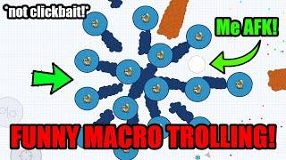 TROLLING MACRO HACKERS *FAKE AFK MACRO*!! Agar.io Mobile - TROLL REVENGE - VIDEO SKIN HACK - AGARIO