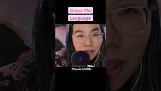 ASMR GUESS THE LANGUAGE (Whispering in 3 languages)   #Shorts