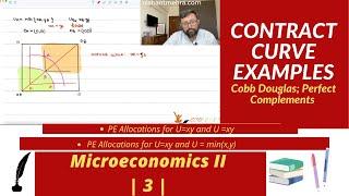 Examples of Pareto Efficiency | Numerical | Cobb Douglas- Cobb Douglas | Cobb Douglas - Min | 3 |