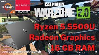 AMD Ryzen 5 5500U \ Radeon Graphics \ Call of Duty: Warzone 2.0 @1080p low settings