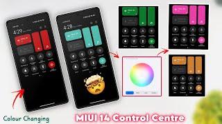 MIUI 14 Control Centre Change Toggles Colour  MIUI 14 New Control Centre  MIUI 14 Control Centre 