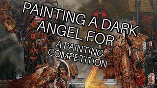 I painted a dark angel *For the first time* on camera (he turned out very cool)