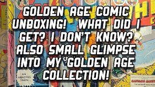 Golden Age Comic Unboxing!  Also Small Glimpse Into My Golden Age Collection!