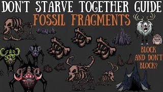 Don't Starve Together Guide: Fossils/Fossil Fragments - Impassable Walls & Reanimated Skeletons