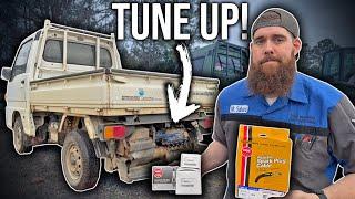 Subaru Sambar Dump! Tune Up Time! Using A 5 Gas Analyzer To Tune The Carburetor & Ignition!