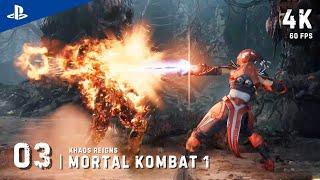 Mortal Kombat 1 - Khaos Reigns Story Gameplay Part #3 | 4K 60FPS