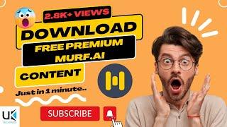 How to download free Premium Audio from Murf.ai | Text to Speech content download free | Murf.ai