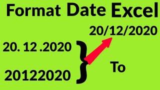 Change date format in Excel ! Date format change |datevalue function in excel|