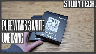 Unboxing be quiet! Pure Wings 3 White [4K/Deutsch] #studytech