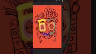 Satisfying Digital Abstract Art on iPad | Easy Beginner Abstract Art Painting with Procreate App