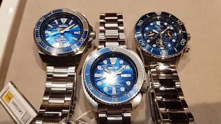 Seiko Save The Ocean SRPD23K1, SRPD21K1 and SSC741P1 at Baselworld 2019