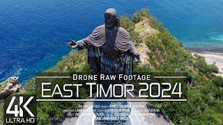 【4K】 Drone RAW Footage  This is EAST TIMOR 2024  TIMOR-LESTE  Dili & More  UltraHD Stock Video