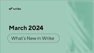 What's New March 2024