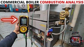 HVAC: Commercial LAARS Boiler Combustion Analysis Using The UEI C161 Flue Gas Combustion Analyzer