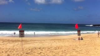 North Shore, Hawaii, Lifeguard warning Swimmers