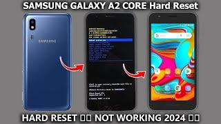 Without Pc 2024  Samsung A2 Core Hard Reset  Screen Lock Password Reset  Not Working 2024