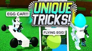 UNIQUE Egg Tricks!!! - Build a Boat EASTER Update!!  ROBLOX