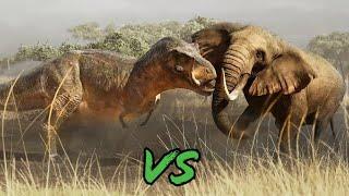 T-Rex vs African Elephant | Animated