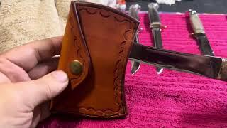 Making a sheath for a hatchet