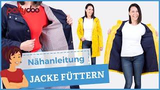 Nähanleitung Jacke füttern - Innenfutter einnähen mit dem Nie-mehr-verdrehte-Futterärmel-Trick!