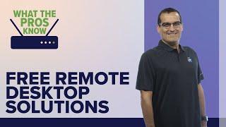 Free Remote Desktop Solutions - Microsoft RDP and TeamViewer