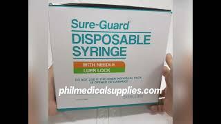 Syringe w/ Needle, SUREGUARD | PHILIPPINE MEDICAL SUPPLIES