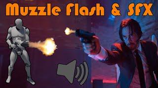 Shooting A Gun With Muzzle Flash And SFX | Shooter Minigame Part 2 - Unreal Engine Tutorial