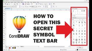 how to insert special characters in coreldraw