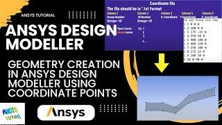 ANSYS Design Modeler Tutorial | Geometry Using Coordinate Points In ANSYS | Coordinate File Import