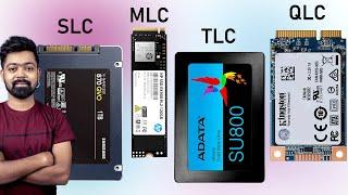 SLC MLC TLC QLC  Full Explanation with Example | Nand Flash Memory.