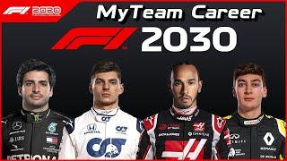 What happens over 10 SEASONS in the MY TEAM CAREER MODE in F1 2020??