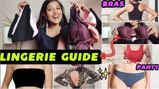 Top 10  Must Have BRAS &  UNDERWEAR  "Lingerie & Innerwear Guide " Every girl should own