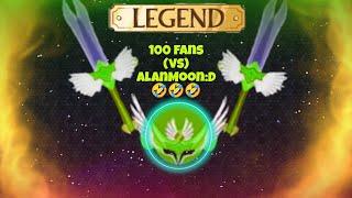 #evowars .io 100 fans (vs) AlanMoon;D | Best pro moments and fan moments | Killing level 36 by flip