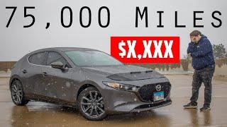 How Much MONEY I SPENT Maintaining My 2019 Mazda 3 Hatchback Over 75,000 Miles!